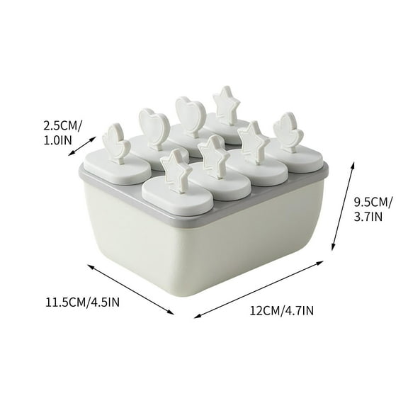 EUDIDV Popsicles Molds Creative Large Capacity 8 Popsicles Baby Popsicle Making Tool Reusable Popsicle Making Tool Popsicle Mold Trays Popsicle Molds for Kids