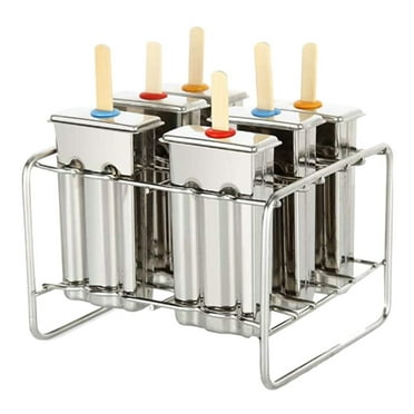 EUDIDV Popsicles Molds Stainless Steel Popsicle Rack Ice Lolly Popsicle Maker Ice Cream Popsicle Mold Trays Popsicle Molds for Kids
