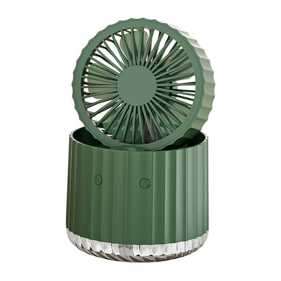 EUDIDV Portable Fan Humidifying Spray Fan Desktop Fan Rechargeable Small Fan Folding Portable Hydration Chiller;Suitable for Indoor and Outdoor Use