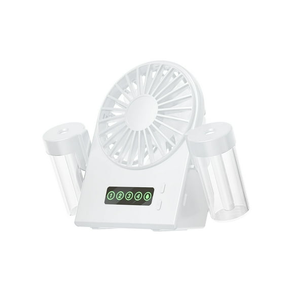 EUDIDV Portable Fan Hydration Small Fan Rechargeable Indoor Office Desktop Small Fan Humidification Coolings Spray Fan;Suitable for Indoor and Outdoor Use
