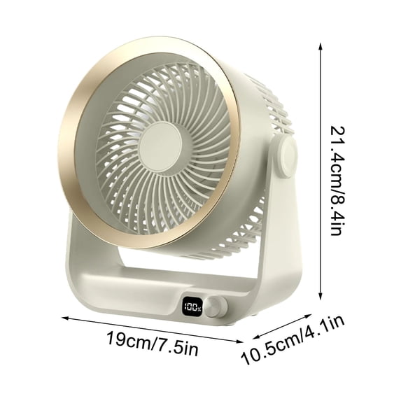 EUDIDV Portable Fan Small Fan Desktop Electric Fan Small Large Wind Ultraquiet Office Desk Portable Student Fan Long Version High-speed Concentrated Engine Wide-angle;for Indoor and Outdoor Use