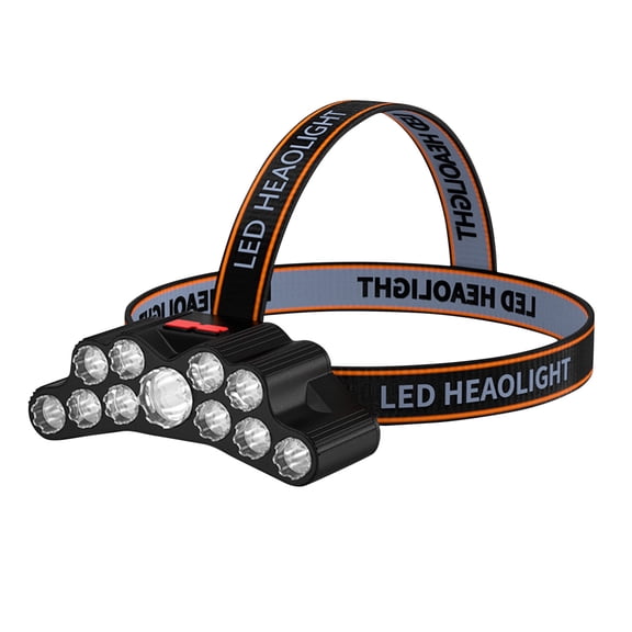 EUDIDV Portable Flashlight 11led Headlamp Outdoor Headset Flashlight USB Charging Long Life Led Multi-function Durable Torch Bright