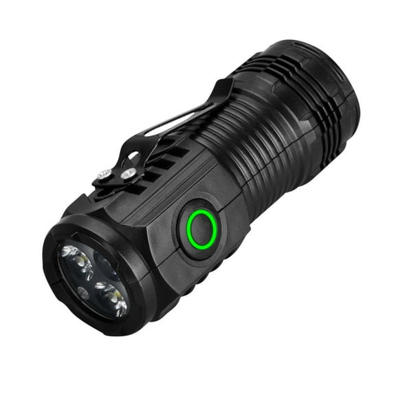 EUDIDV Portable Flashlight Mini Flashlight Portable LED Lighting Outdoor Long Endurances Lithium Battery Camping Clip Cap Light Durable Torch Bright
