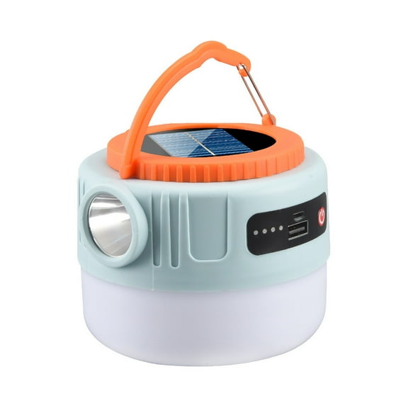 EUDIDV Portable Lamp Three-in-one Solar Remote Control Remote On-off Outdoor Garden Lighting Flashlight Rechargeable Can Be Used As An Emergency Charging Power Supply Bright Camping Lamp