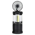 thumbnail image 1 of EUDIDV Portable Lighted Fans​ Camping Lantern LED Camping Light Foldable Lantern With Fan Fits Strong Wind Survival Kit Windstorm Power Outage Outdoor Portable Lantern;Fans with Illumination, 1 of 7