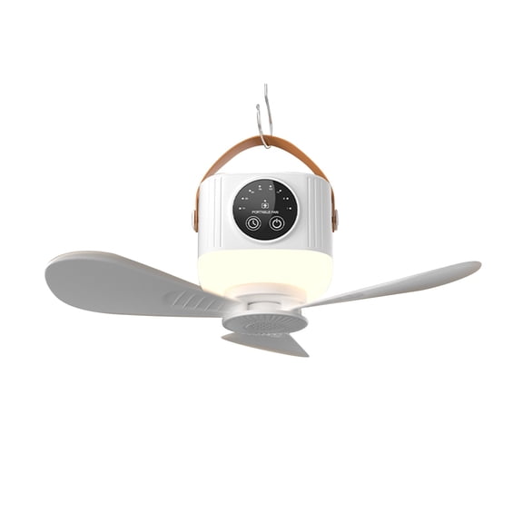 EUDIDV Portable Lighted Fans​ Intelligent Ceiling Fan Lighting Fan Camping Light Photoelectric Fan Desktop Fan Pendant Lamp Direct Insertion Mini Fan;Fans with Illumination