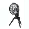 thumbnail image 1 of EUDIDV Portable Lighted Fans​ Shakeable Head Outdoor Fan Light, Large Capacity Foldable Tripod Fan, Camping Tent Fan;Fans with Illumination, 1 of 7