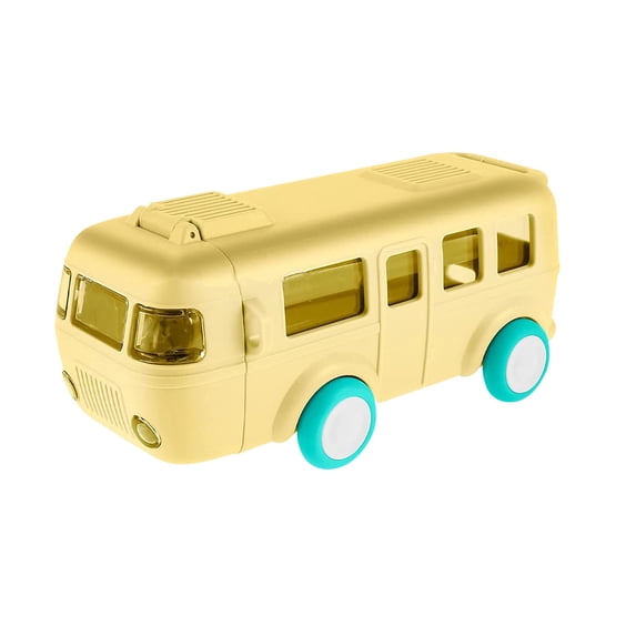 EUDIDV Portable Plastic Cup Baby Bus Water Cup Car For Students To School Car Straw Water Bottles Kids Plastic Cup