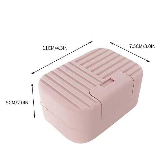 EUDIDV Portable Soap Box New Bathroom Dish Case Home Shower Travel Hiking Container Soap Box Anti-Slip Soap Box