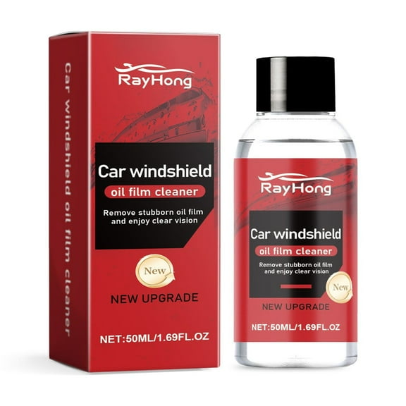 EUDIDV Powerful Glass Cleaner Automotive Windshield Oil Film Cleaner Penetrates And Down Stubborn Oil Film 50ml Automotive Window Cleaner