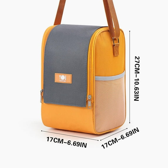 EUDIDV Premium Insulation Lunch Box Bag Large Opening Insulation Bag Work Bag With Rice Handbag Aluminum Foil Thickened Insulation Bag Student Bento Bag Portable Stylish Lunch Tote