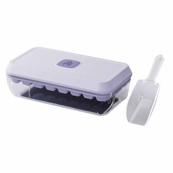 EUDIDV Pressing Ice Box With 18 Compartments For Household Refrigerators Homemade Ice Cubes Ice Box Ice Tool Food Grade Ice Rack;Ice Cube Tray; Ice Lattice Mold