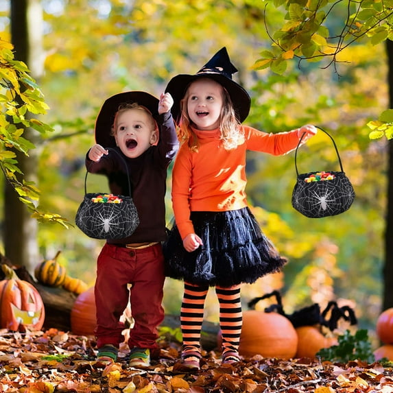 EUDIDV Pumpkin Bucket Candy Bucket Halloween Candy Bag Heterosexual Expression Children Fright Fright Horror Halloween Decoration Props Handbag Holiday Products