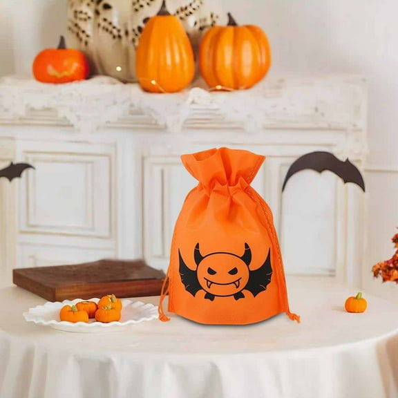 EUDIDV Pumpkin Bucket Candy Bucket Halloween Gift Bag Snack Candy Bag Gift Packaging Bag Exquisite Cute Small Bag