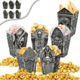 thumbnail image 1 of EUDIDV Pumpkin Bucket Candy Bucket Halloween Tombstone Popcorn Bucket Candy Box Scene Layout Party Skull Box Decoration Box, 1 of 6