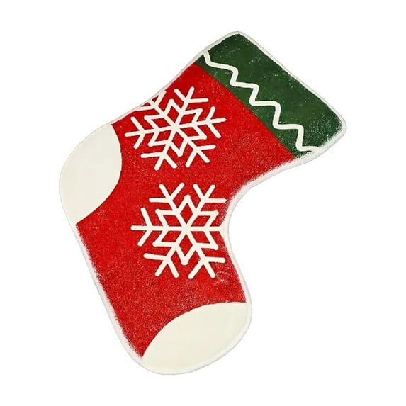 EUDIDV Quick-Dry Carpet Christmas Animation Santa Claus Christmas Hat Christmas Decoration Floor Mat Door Mat Carpet Floor Rug