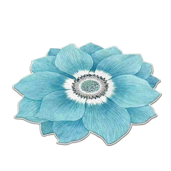 EUDIDV Quick-Dry Carpet Plain Flower Shape Easy Care Living Room Carpet Large Area Washable Bedroom Carpet Washable Home Absorbent Carpet Water-Absorbing Rug