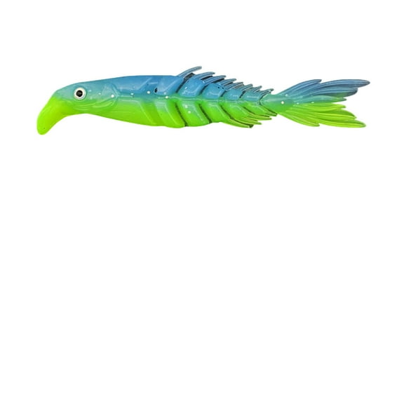 EUDIDV Realistic Animal Fishing Lures​; Mino Fish Road Ya Bicolor Multi Fish Soft Bait Multicolor Multi Size Scissors Fish Tail False Bait Soft Bait;Durable Fishing Lures​