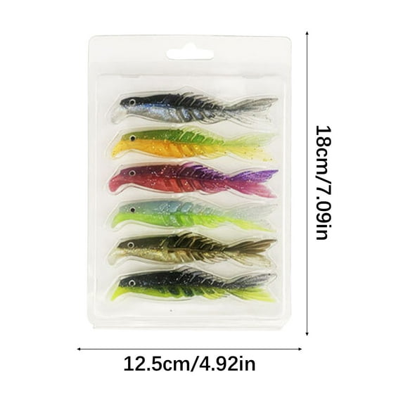 EUDIDV Realistic Animal Fishing Lures​; Mino Fish Road Ya Bicolor Multi Fish Soft Bait Multicolor Multi Size Scissors Fish Tail False Bait Soft Bait (mixed Packaging);Durable Fishing Lures​