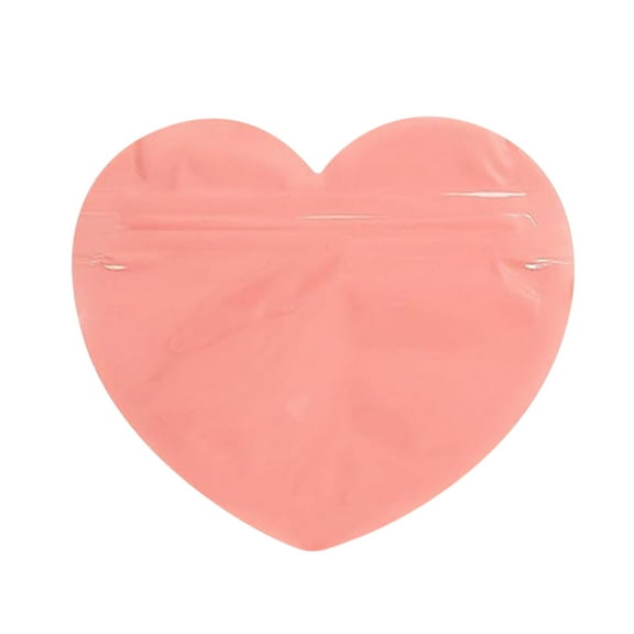 EUDIDV Romantic Presents Heart Shaped Jewelry Self Sealing Bag Jewelry Gift Small Bag Love Sealed Bag Valentine's Day Candy Valentine's Decor