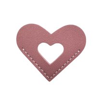 EUDIDV Romantic Presents Leather Heart Bookmark Corner Leather Bookmark Personalized Hand Reading Bookmark With Velvet Bag Bookworm Booklover Gift Valentine's Decor