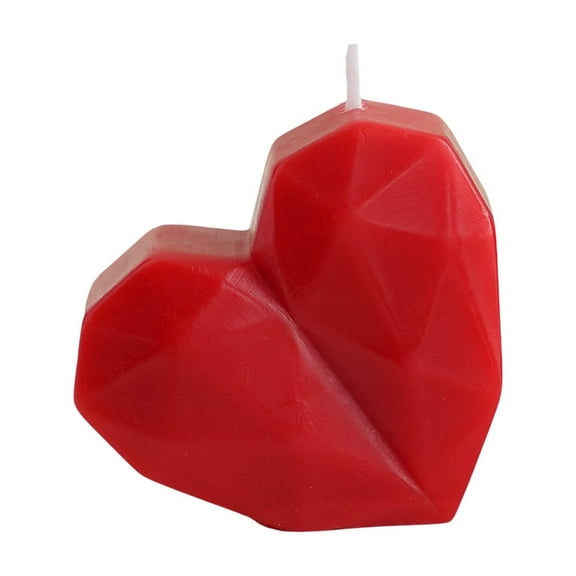 EUDIDV Romantic Presents Love Candle Aroma Ambiance Red Favors Valentine's Day Wedding Accompaniment Heart Shaped Candle Valentine's Decor