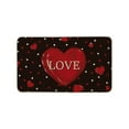 thumbnail image 1 of EUDIDV Romantic Presents Valentine Day Living Room Bedroom Straight Carpet Floor Mats Bathroom Absorbent Non-slip Mats Kitchen Foot Mats Valentine's Decor, 1 of 6