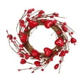 thumbnail image 1 of EUDIDV Romantic Presents Valentine's Day Heart Shaped Berry Wreath Artificial Red Hearts Wreath Door Hanging Closet Decoration Valentine's Day Decoration Valentine's Decor, 1 of 6