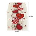 thumbnail image 1 of EUDIDV Romantic Presents Valentine's Day Table Runner Kitchen Dining Table Decoration For Indoor Home Party Valentine's Day Rectangle Tablecloth Heart Fabric Table Cloth Washable Valentine's Decor, 1 of 6