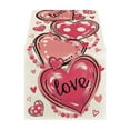 thumbnail image 1 of EUDIDV Romantic Presents Valentine's Day Table Runner Super Soft Tablecloth For Catering Wedding Kitchen Party Holiday Picnic Home Decor 13x72 Inch Long Romantic Heart Art Texture Valentine's Decor, 1 of 6