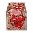thumbnail image 1 of EUDIDV Romantic Presents Valentine's Day Table Runner Super Soft Tablecloth For Catering Wedding Kitchen Party Holiday Picnic Home Decor 13x72 Inch Long Romantic Heart Art Texture Valentine's Decor, 1 of 6