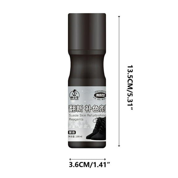 EUDIDV Scratch Remover 100ml Leather Shoe Cleaning And Care Agent Color Repair Black Matte Shoe Powder Maintenance Solution Suede Leather Washing Suede Artifact Surface Restoration Agent
