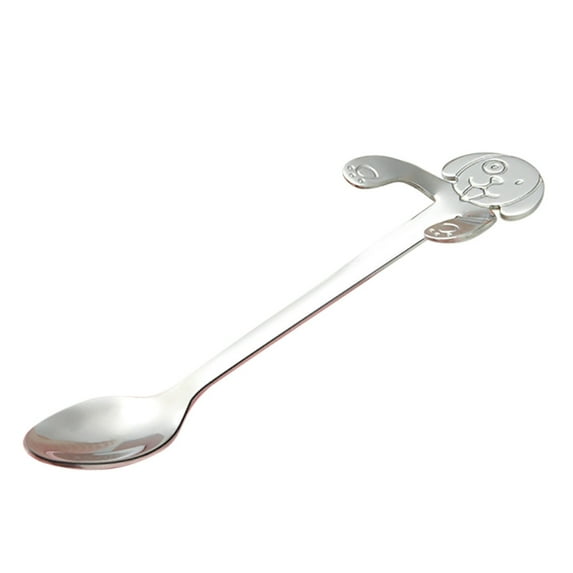 EUDIDV Serving Spoons Cute Dog Spoon Long Handle Spoons Flatware Coffee Drinking Tools Kitchen Gadget Mixing Spoons Kitchen Spoons