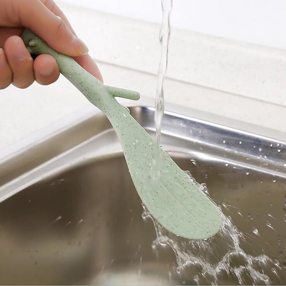 EUDIDV Serving Spoons Lovely Kitchen Supplie Shaped Non Stick Rice Paddle Mixing Spoons Kitchen Spoons