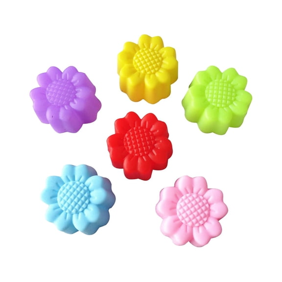EUDIDV Silicone Bundt Cake Mold 3CM plumeria, jelly pudding, random color Cake Molds Mini