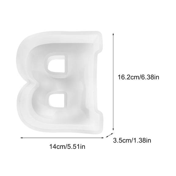 EUDIDV Silicone Bundt Cake Mold Large Alphabet Epoxy Resin Mould English Letter Alphabet Letter Cake Molds Mini