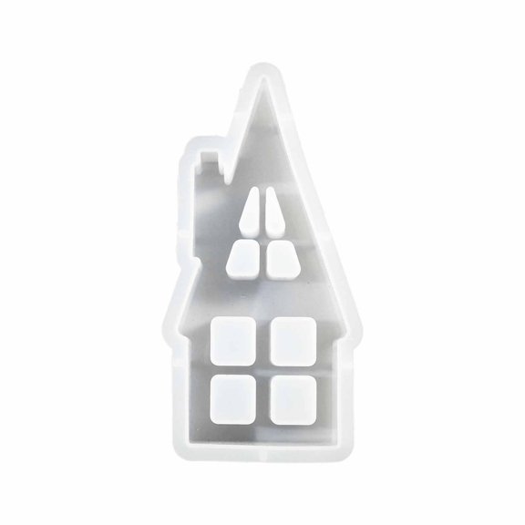 EUDIDV Silicone Bundt Cake Mold Mini Chimney House Mould Home Candle Mould Ornaments Home Decoration Pendant Cake Molds Mini