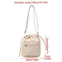 EUDIDV Sling Bag,Canvas Shoulder Bag Crossbody Small Cloth Bag Multiple Backpack Styles,Crossbody Bag,Small Backpack