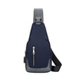 thumbnail image 1 of EUDIDV Sling Bag,Chest Bag, Men's Crossbody Bag, Casual Shoulder Bag, Lightweight Sports Men's Korean Crossbody Bag, Outdoor Small Backpack, Hanging Bag, Trendy Label,Crossbody Bag,Small Backpack, 1 of 6