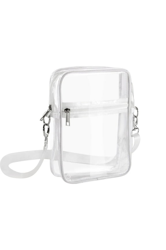 Sling Bag,Clear Bag Stadium Approved Work & Business Travel Unisex Clear Crossbody Shoulder Bag,Crossbody Bag,Small Backpack