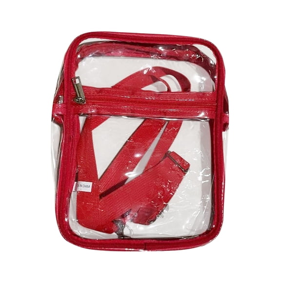 EUDIDV Sling Bag,Clear Bag Stadium Approved Work & Business Travel Unisex Clear Crossbody Shoulder Bag,Crossbody Bag,Small Backpack
