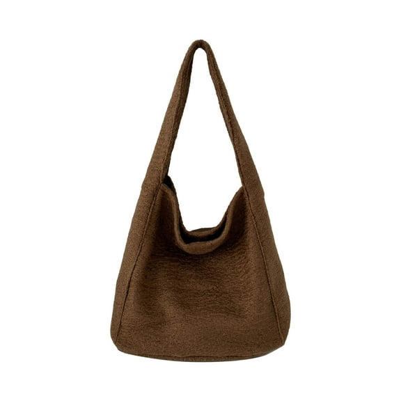 EUDIDV Sling Bag,Lazy Woolen Shoulder Bag Women's New Versatile Armpit Casual Tote Bag Commuting Large Capacity Crossbody Bag,Crossbody Bag,Small Backpack