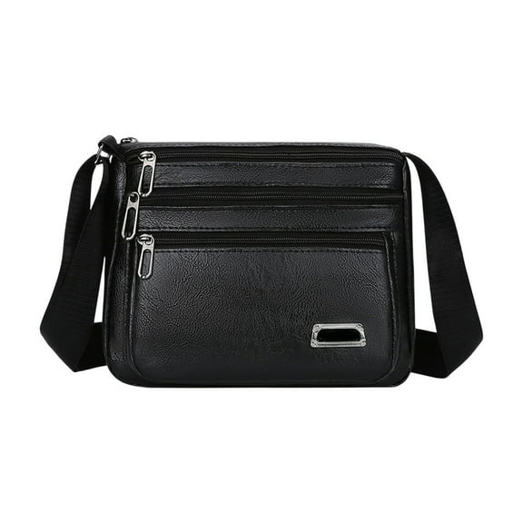 EUDIDV Sling Bag,Premiums Textured Leather Shoulder Crossbody Bag Adjustable Strap Lightweight Spacious Handbag For Travel Work Daily Necessary,Crossbody Bag,Small Backpack