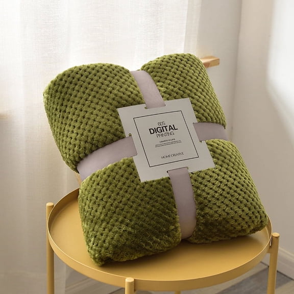 EUDIDV Soft Snuggle Blanket Scratch Thickened Color Borlaug Sofa Blanket Flannel Blanket Warmth Wrapped