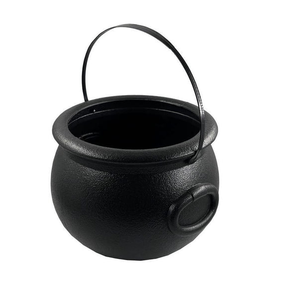EUDIDV Spooky Candy Tote Halloween Witch Pot Plastic Bucket Black Cauldron Halloween Candy Bucket Candy Rack Pot Bucket Decorations Jack-O'-Lantern Candy Bags