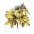 thumbnail image 1 of EUDIDV Spooky Halloween Ornaments Artificial Maple Leaf Pumpkin Bouquet Halloween Decorations Maple Leaf Fall Bouquet Thanksgiving Table Decorations Creepy Halloween Props, 1 of 6