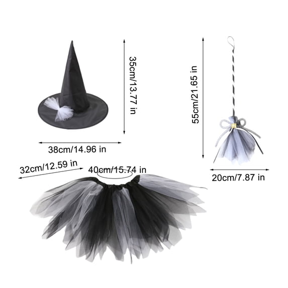 EUDIDV Spooky Halloween Ornaments Halloween Carnival Party COS Witch Dress Up Children's Witch Makeup Ball Decoration Creepy Halloween Props