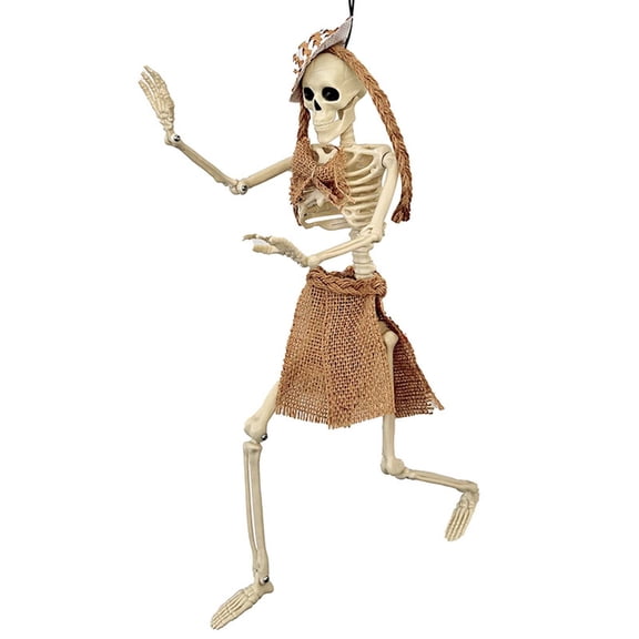 EUDIDV Spooky Halloween Ornaments Halloween Decorations Realistic Fulls Body Movable Skeleton Creepy Halloween Plastic Skeleton For Halloween Party Supplies Decor Haunted House Outdoo Creepy Props