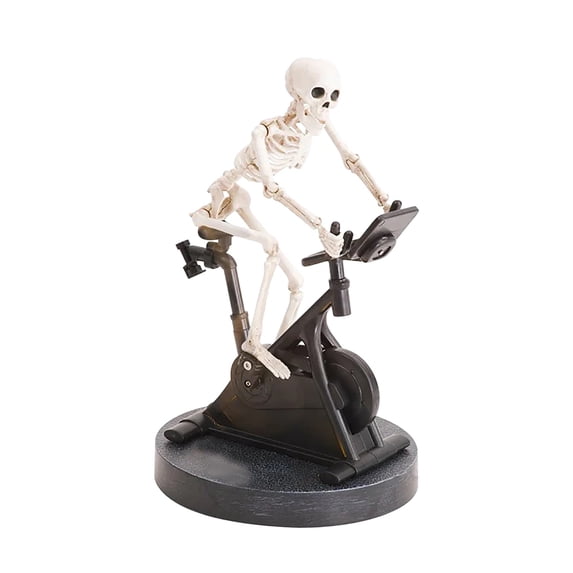 EUDIDV Spooky Halloween Ornaments Halloween Figurines Halloween Funny Skeleton Fitness Plastic Ornament Decorations For Home Plastic Won't Move Model