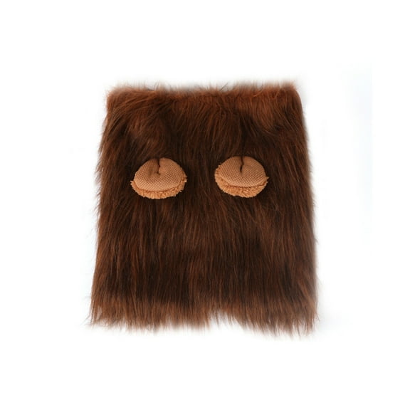 EUDIDV Spooky Halloween Ornaments Halloween Pet Accessories Lions Head Wig Dog Head With Tail Pet Supplies Funny Products Powerful And Domineering Creepy Props